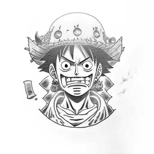 luffy tattoo design idea