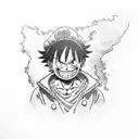 luffy tattoo design idea