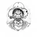 luffy tattoo design idea