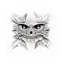 edge of cliff tattoo design idea