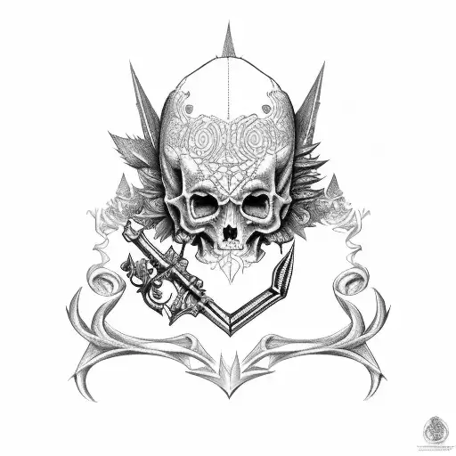 Keyblade cementary  tattoo design idea