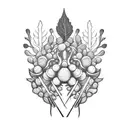 vegetables  tattoo design idea