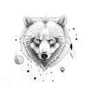 Bear , Wolf,  eagle, Pe;arol tattoo design idea