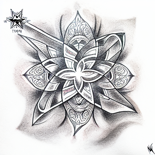 Star tattoo design idea