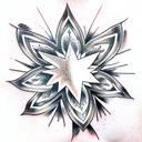 Star tattoo design idea