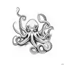octopus drinks wine tattoo  tattoo design idea