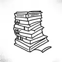 books  tattoo design idea