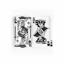 ace and joker playing card  tattoo design idea