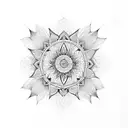 Mandala with name harsh and wings  tattoo design idea