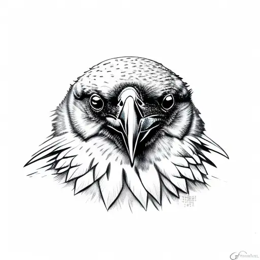 Raven tattoo design idea