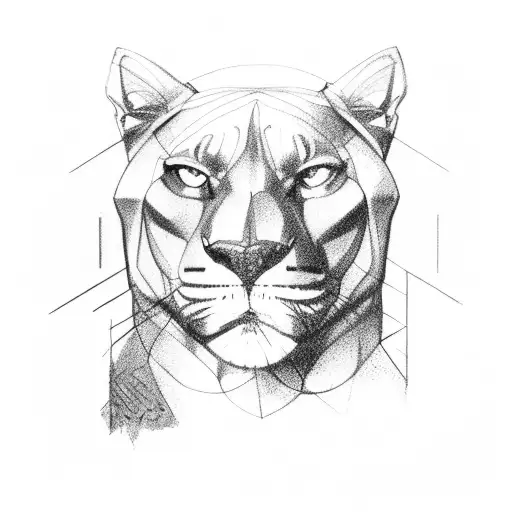 Panther tattoo design idea