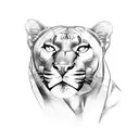 Panther tattoo design idea