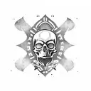 Irish skull sleeve tattoo design idea