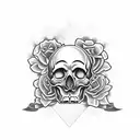 Irish skull sleeve tattoo design idea