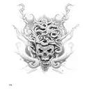 medusa de mar tattoo design idea