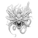 medusa de mar tattoo design idea