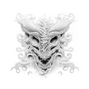 medusa de mar tattoo design idea