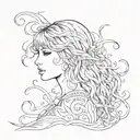 Taylor swift lyrics tattoo design idea