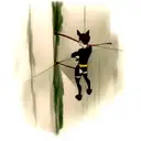 batman and robin scaling up a vertical wall using a rope tattoo design idea
