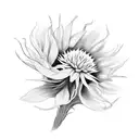 cornflower blossoms tattoo design idea
