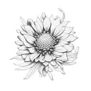 cornflower blossoms tattoo design idea