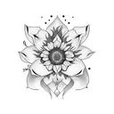 cornflower tattoo design idea