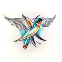 Swallow Bird tattoo design idea