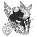 Batman mask tattoo design idea