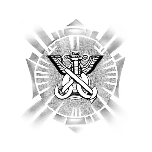 Marine Corps and jesus tattoo design idea