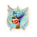 nefertiti tattoo design idea