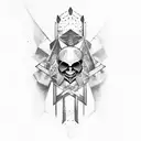 k9, skull, assassin's creed  tattoo design idea