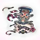 Dice tattoo design idea