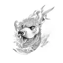 Hustle, Loyalty, respect tattoo design idea