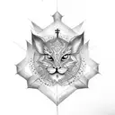 c# catholic peace tattoo design idea