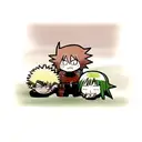 Manga Panel with Yuji Itadori black flash, Deku Vigilante, Shinra Fire Force tattoo design idea