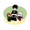 Manga Panel with Yuji Itadori black flash, Deku Vigilante, Shinra Fire Force tattoo design idea