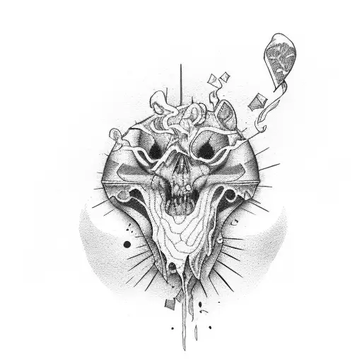 broken heart tattoo design idea