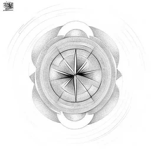 time space spiral tattoo design idea