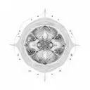 psychedelic fractals organic space tattoo design idea