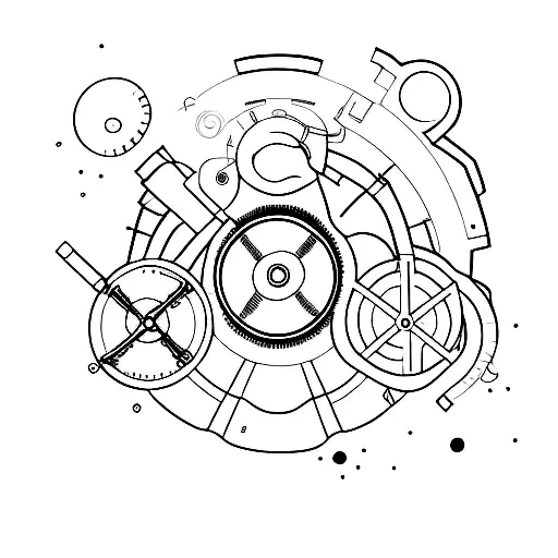 microscope tattoo design idea