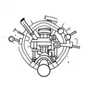 microscope tattoo design idea