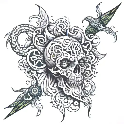 The most powerful God who can do everything tattoo design idea