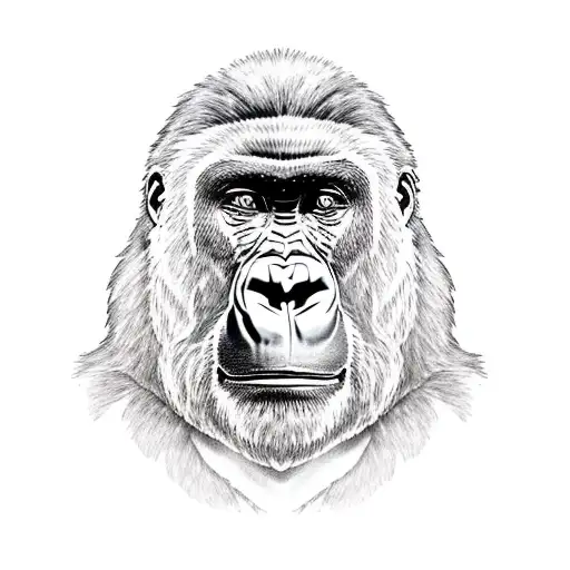 Gorilla Tribal Tattoo Gym Funny Gift Idea' Sticker | Spreadshirt