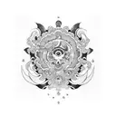 inner peace tattoo design idea