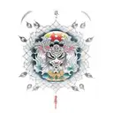 inner peace tattoo design idea