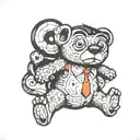 Mr Bean teddy tattoo design idea