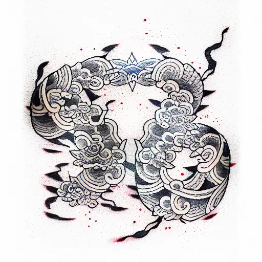 uzi submachine gun tattoo design idea