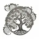 A tree of life tattoo symbolizing resilience and growth after surviving suicide tattoo design idea