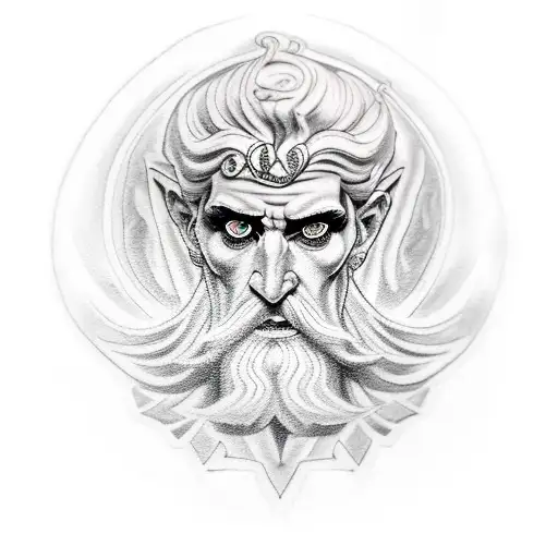 hades Greek god tattoo design idea