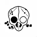 turtle skull tattoo design idea
